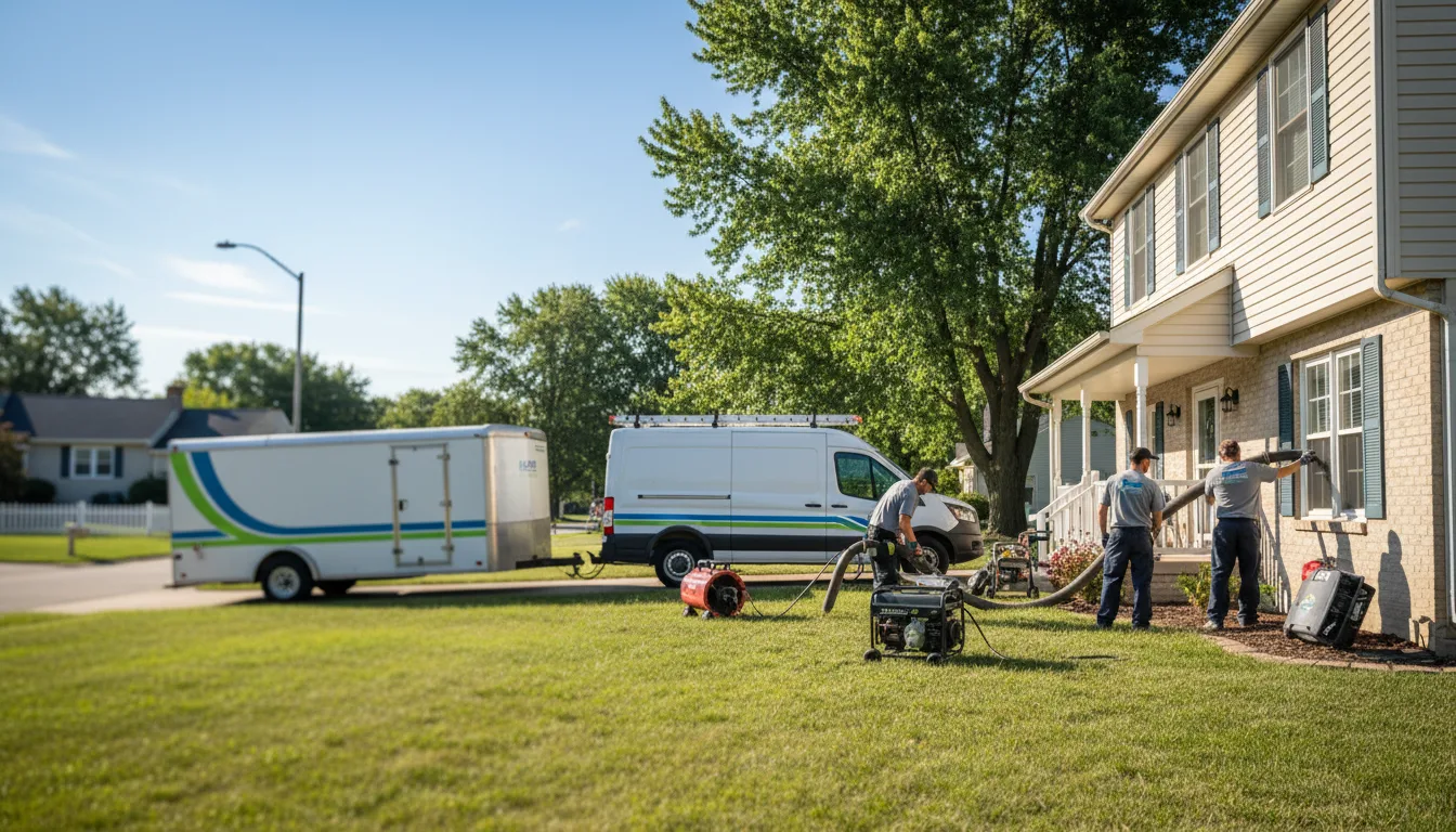 Flooded Basement Restoration And Cleanup With Repair in Hartford, IL near me